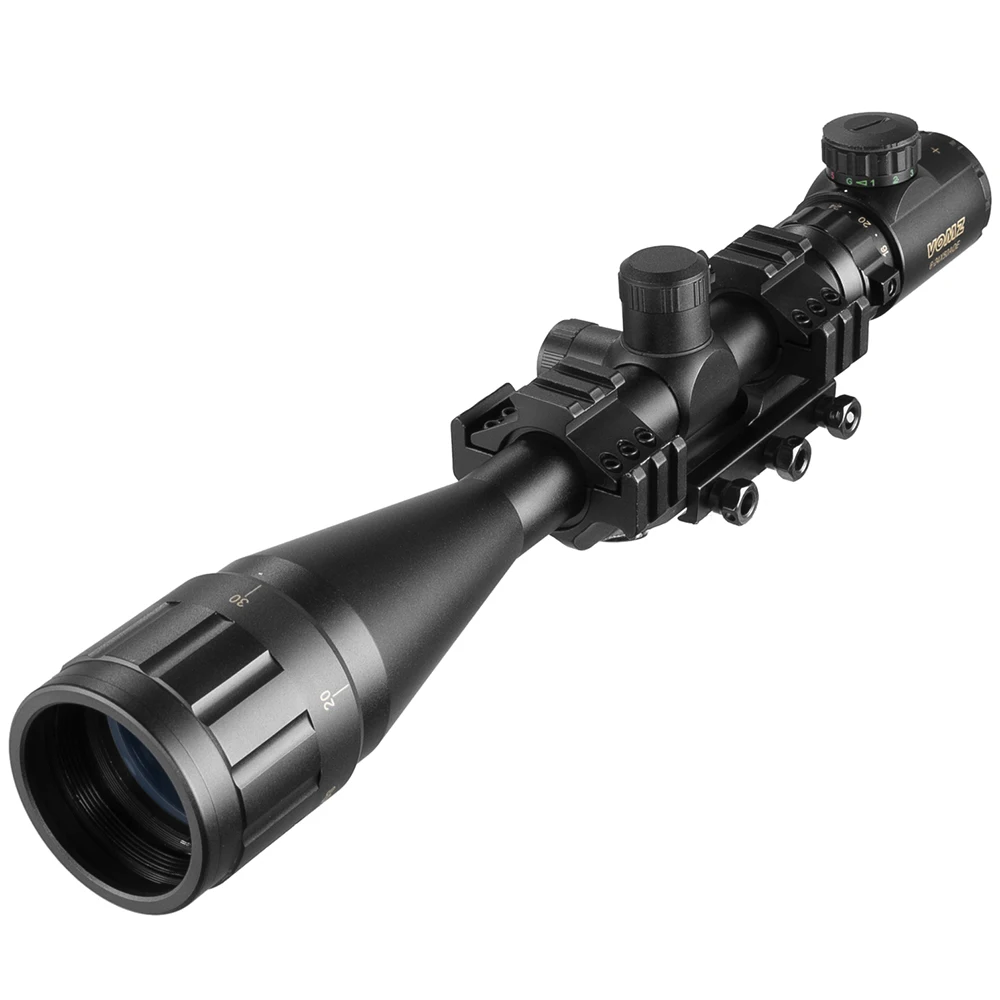 VOMZ 6-24x50 AOEG Scope Afstandsmeter Richtkijker Met Holografische 4 Richtkruis Zicht Red Dot Groene Laser Combo Riflescope Ar15 - afbeelding 1