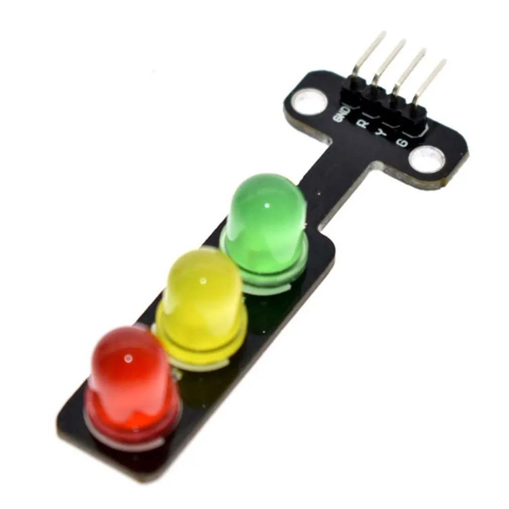 Led Traffic Light Module 5V Digital Signal Output Ordinary Brightness 3 Light Separate Control