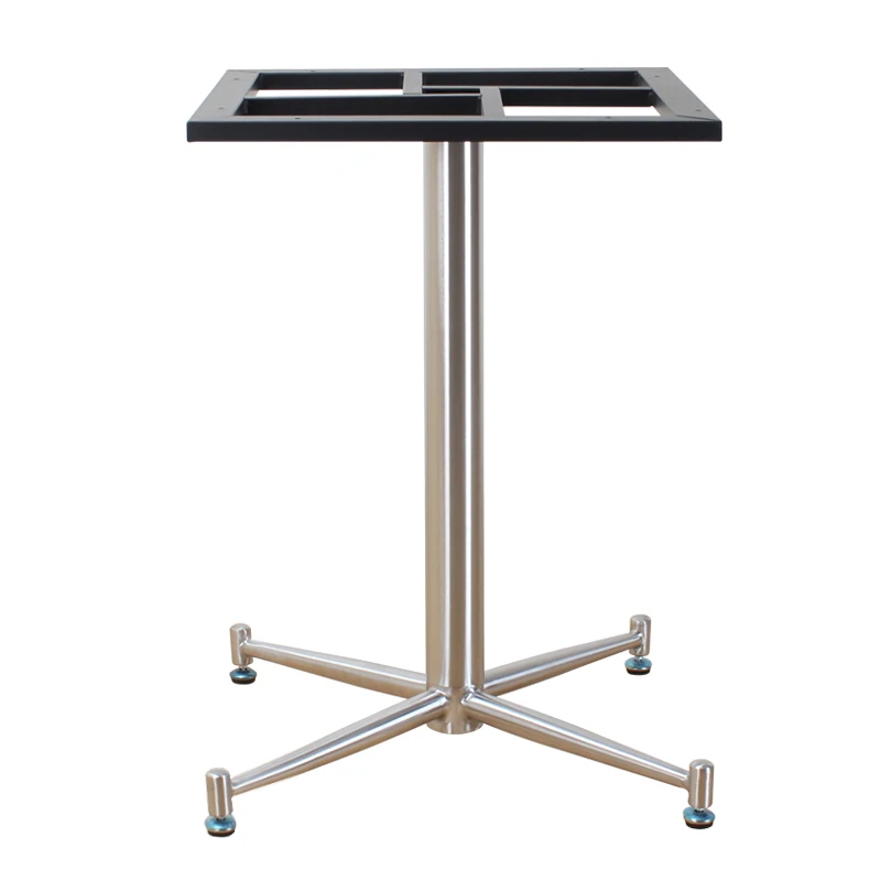 Stainless Steel Leg Table Stand Leisure Cross Bottom Tripod Coffee Shop Simple Support Table Tripod