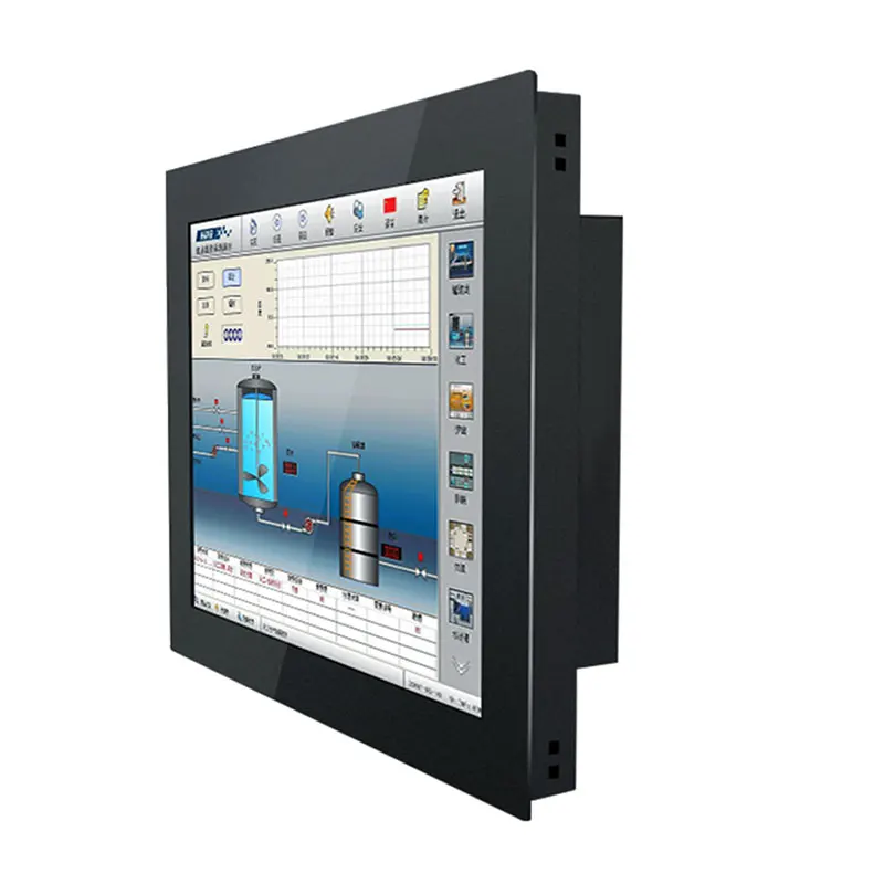 

12.1" LCD Monitor Not Touch Screen Industrial Display 12 Inch VGA HDMI DVI Buckles Mounting 1024*768