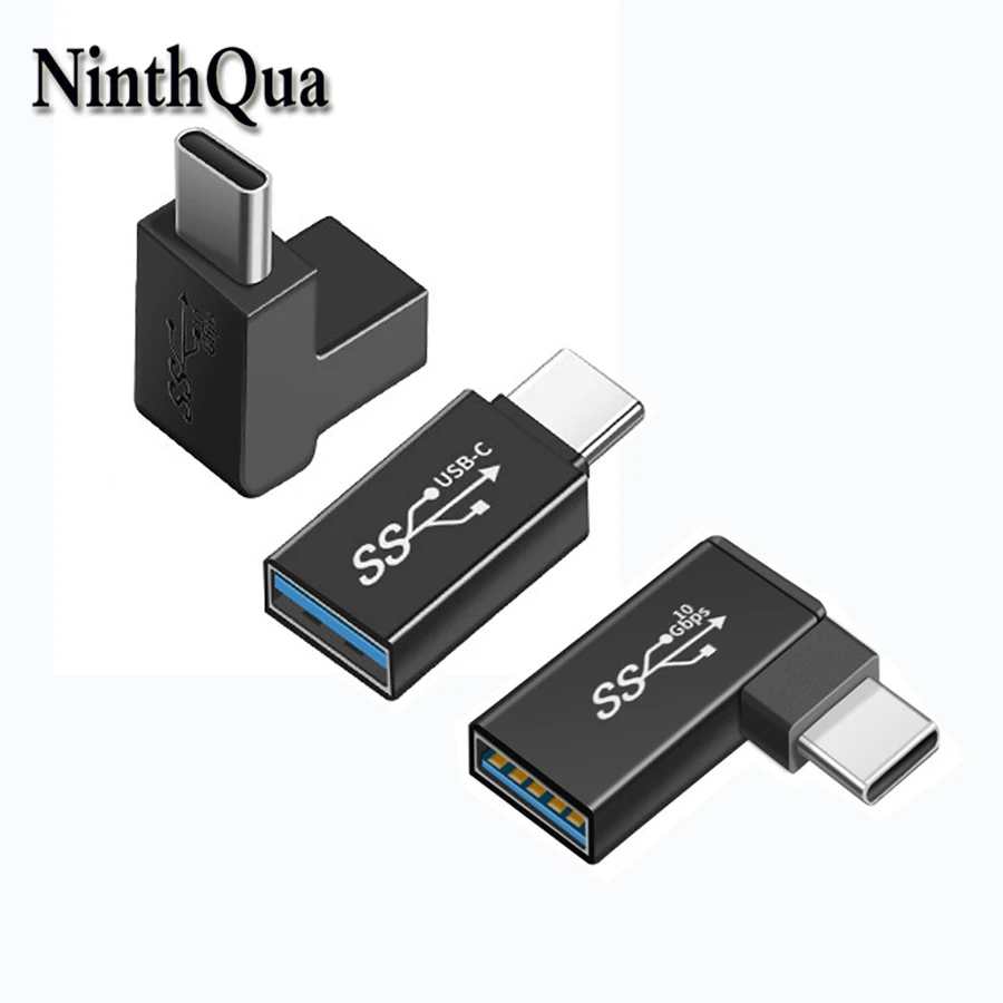 1pcs USB 3.0 Male to Male Male to Female Plug Straight Right Angel Extension Cord Quick Charging Adapter Connector