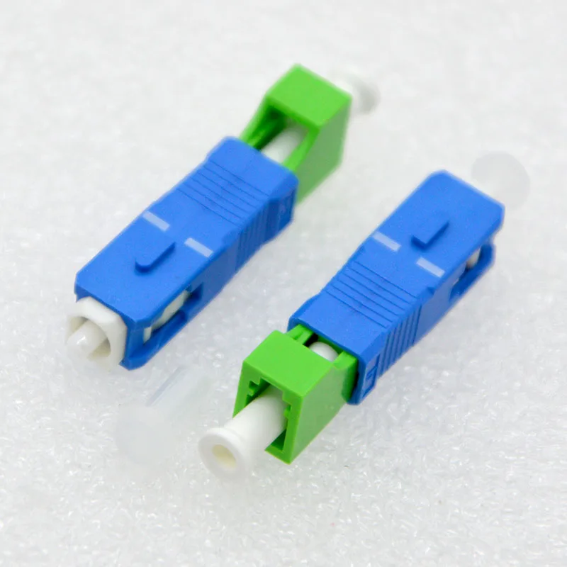 10pcs Optical Fiber Connector LC Female-SC Male Fiber Adapter Single Mode/Multimode OM3 OM4 Adapter Flange Coupler Wholesale