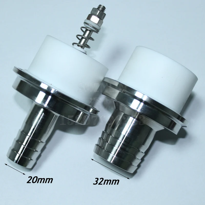 Électrovanne Check valve and pipe connector to 20/32/51mm pipe filling machine spare part, 64mm flange SS304 and TEFE food safe purpose Eau et vapeur — détail 2
