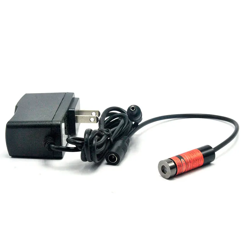 Stip/Lijn/Cross Focussable 100Mw 650nm Rode Lasermodule W 3-assige Houder & Adapter