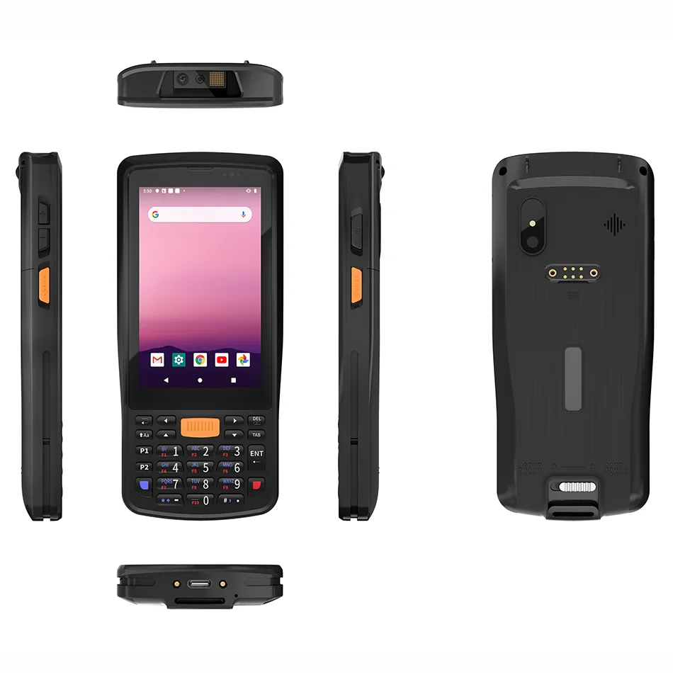 Imagem -06 - Android 11 Handheld Barcode Scanner Terminal de Coletor de Dados Teclado Pda 4g Lte 4g Ram Rom 64g 2d Logística Armazém