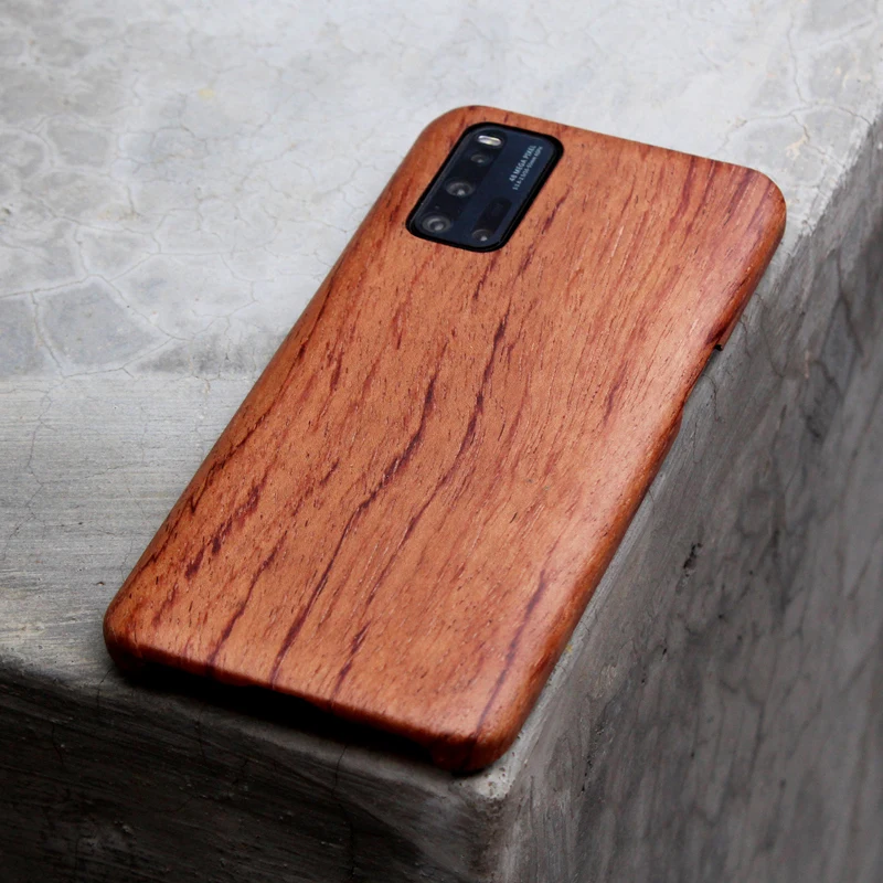 ultra thin real wood +carbon fibre natural retro Back case for vivo IQ003 / NEX3 business wooden Redwood Ebony s