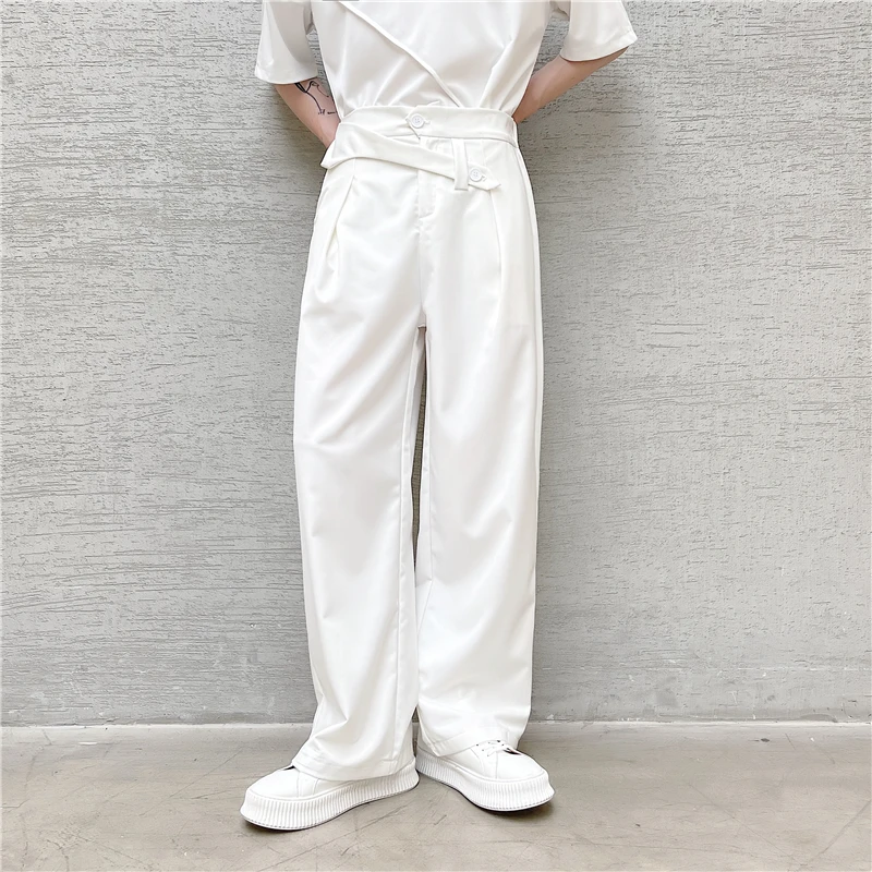 2023 In the fall  New trend personality design asymmetrical long pants M-6XL! A costume for a plus-size person