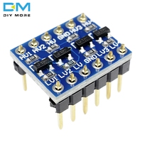 5-15pcs 5V 3.3V DC ogic Level Converter Bi-Directional Board Module For Arduino With Pins Diy Electronic PCB Board IIC I2C