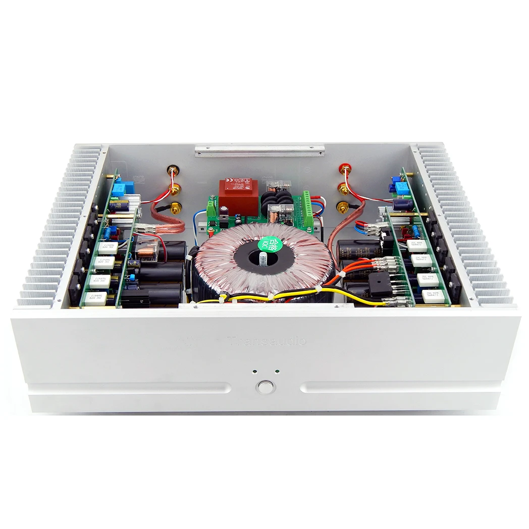 Hifi 160W*2 Dual Channel Pure Post Stage Power Amplifier Base On FM711 Circuit For Home Audio Use 800W High Quality Transformer