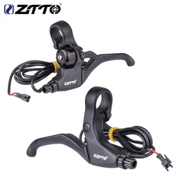 ZTTO E Bike Brake Lever Electric Bicycle Hall Brake Sensor Power off EMTB Disc Brake Handle Aluminum Alloy lever Handlebar Pair