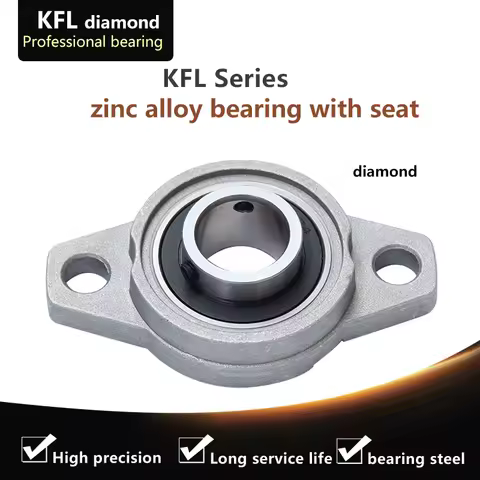 KFL08 KFL000 KFL001 KFL002 KFL003 KFL004 KFL005 006 Diameter Bore Diameter Self Aligning Zinc Alloy Flange Pillow Block Bearing