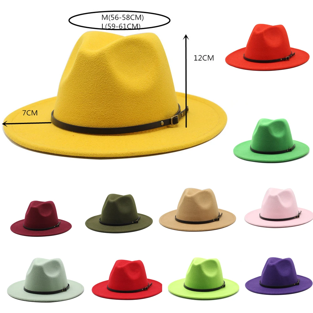 wholesale fedoras hat Panama felt hat for women  jazz hat fedora hat grass green women fedoras  women hats with chains