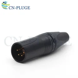 Neutrik NC4MXX-B XLR 4pin Cable Connector,Mic/Camera Audio Connector,4pin XLR Male Connector