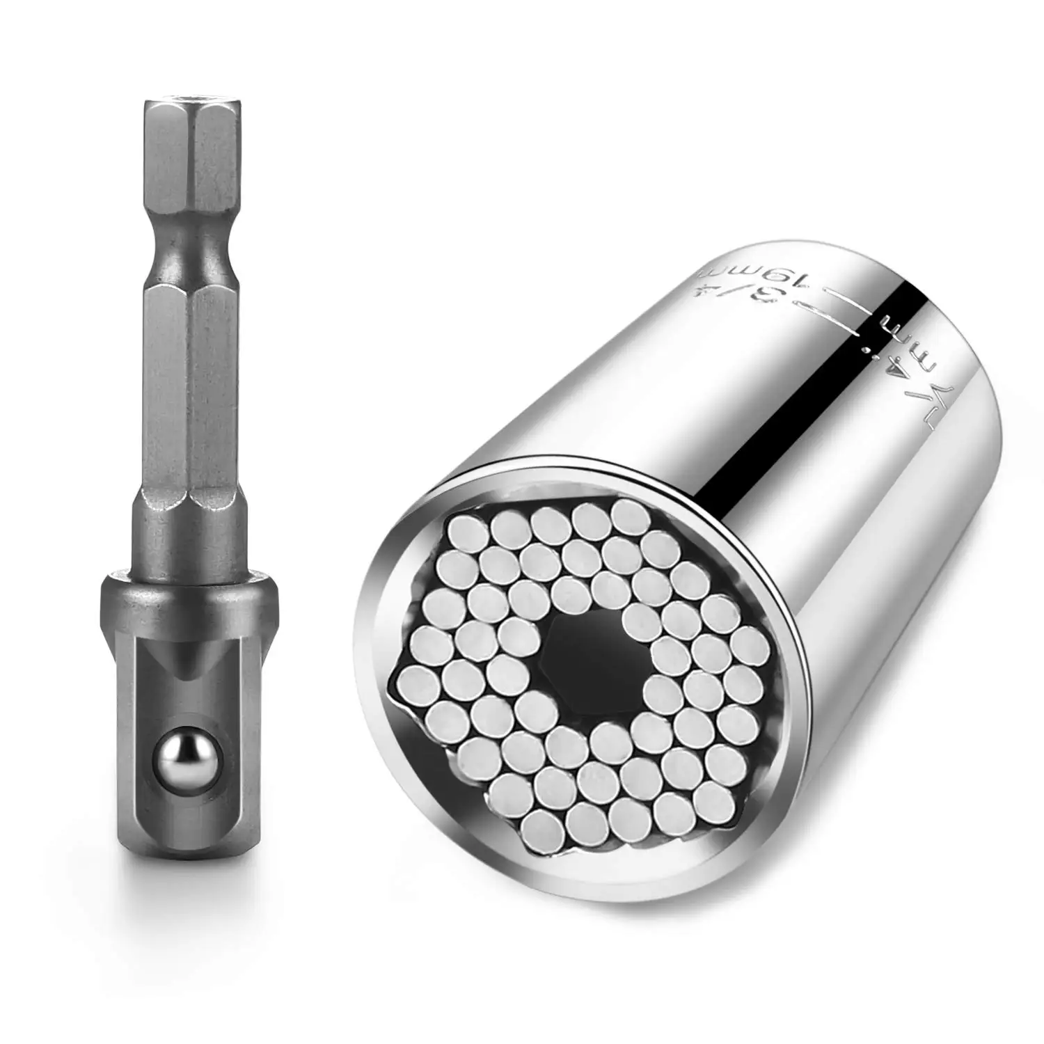 7-19mm 9-27mm 11-32mm Multifunctional Universal Socket Magic Connecting Wrench Grip Power Drill Adapter Nut Bolt Sleeve Tool