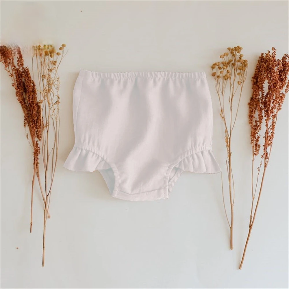 Infant Kids Baby Girl Solid Shorts Cotton Bottoms PP Shorts Bloomers Children Girls Summer Panties Diapers Panties 0-2Y