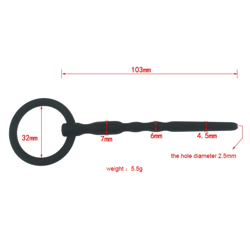 سيليكون السبر مجرى البول القسطرة لعبة استثارة القضيب السبر موسع للذكور الاستمناء القضيب إدراج معدات الاستمتاع واللعب الجنسي للرجال