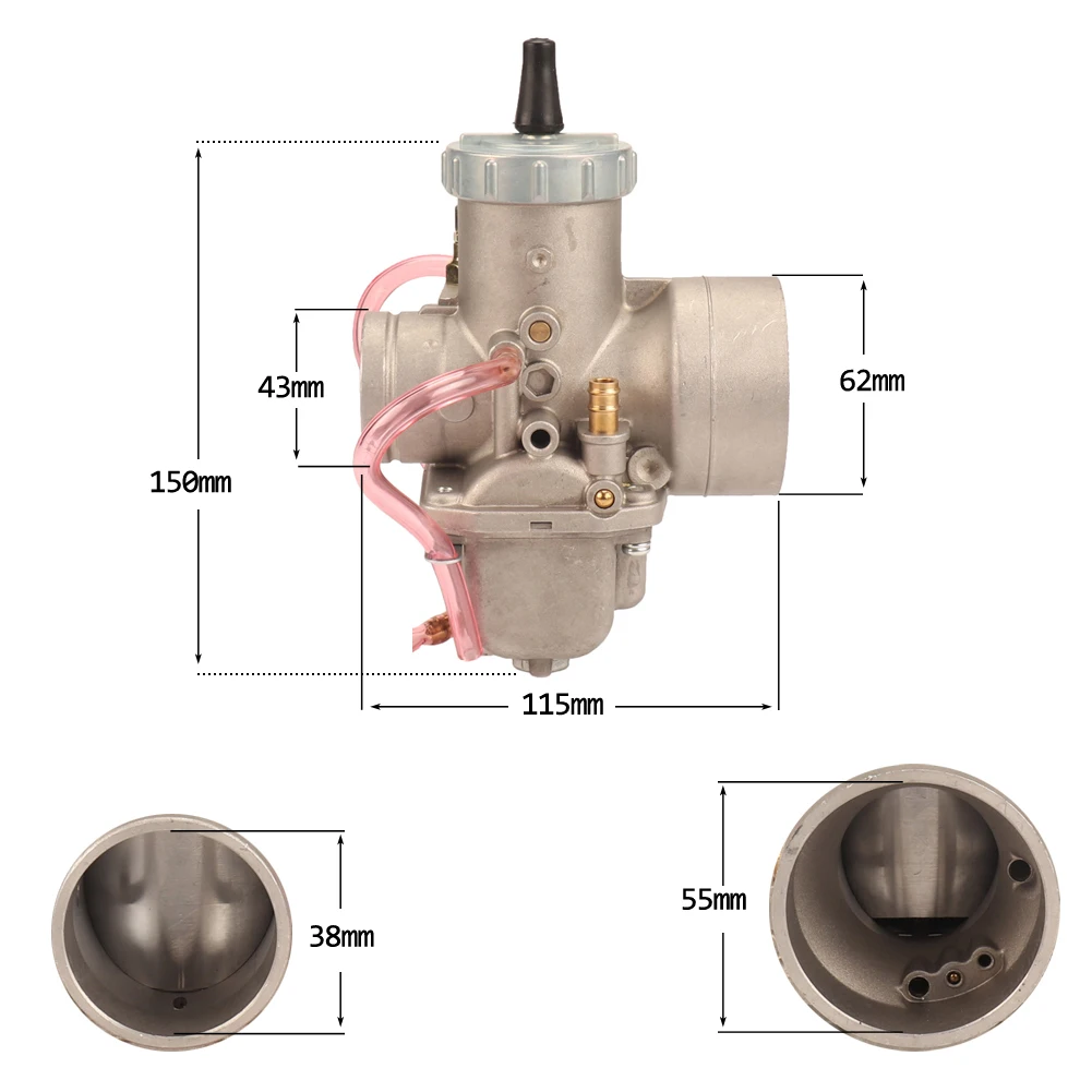 Universal Motorcycle Carburetor For Mikuni VM38 38mm VM38-21 14-1031 VM38SN 38S 350-600cc For KTM Honda Yamaha Husqvarna Suzuki