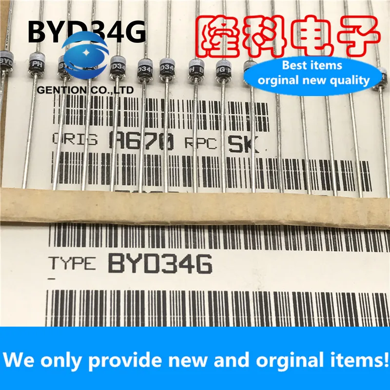 

10PCS 100% New original BYD34G PH imported avalanche fast soft recovery rectifier diode original 1.8A 400V 250ns