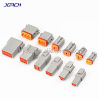 1set Deutsch DT Connector DT06-2S/DT04-2P 2P 3P 4P 6P 8P 12P  Waterproof Electrical Connector For car Motor With Pins 22-16AWG