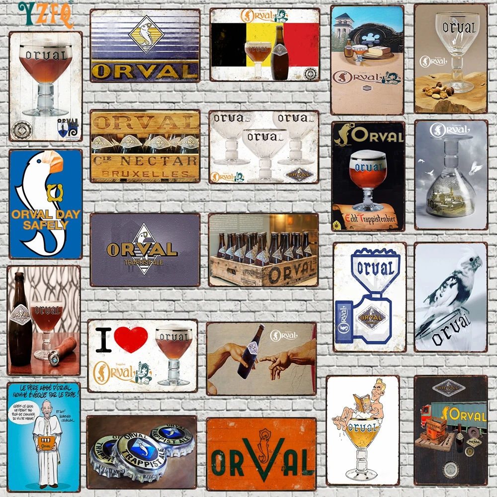 Beer Metal Painting Tin Sign Wall Bar Cafe Home Art Kitchen Decor Living Room 30X20CM DU-10128A