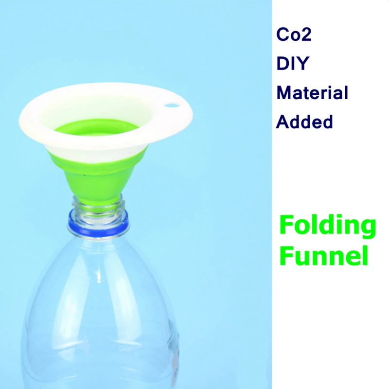 2pcs/lot Aquarium Co2 System Diy Foldable Funnel Adding CO2 Material Specialty Tools Collapsible Funnel For CO2 Generation