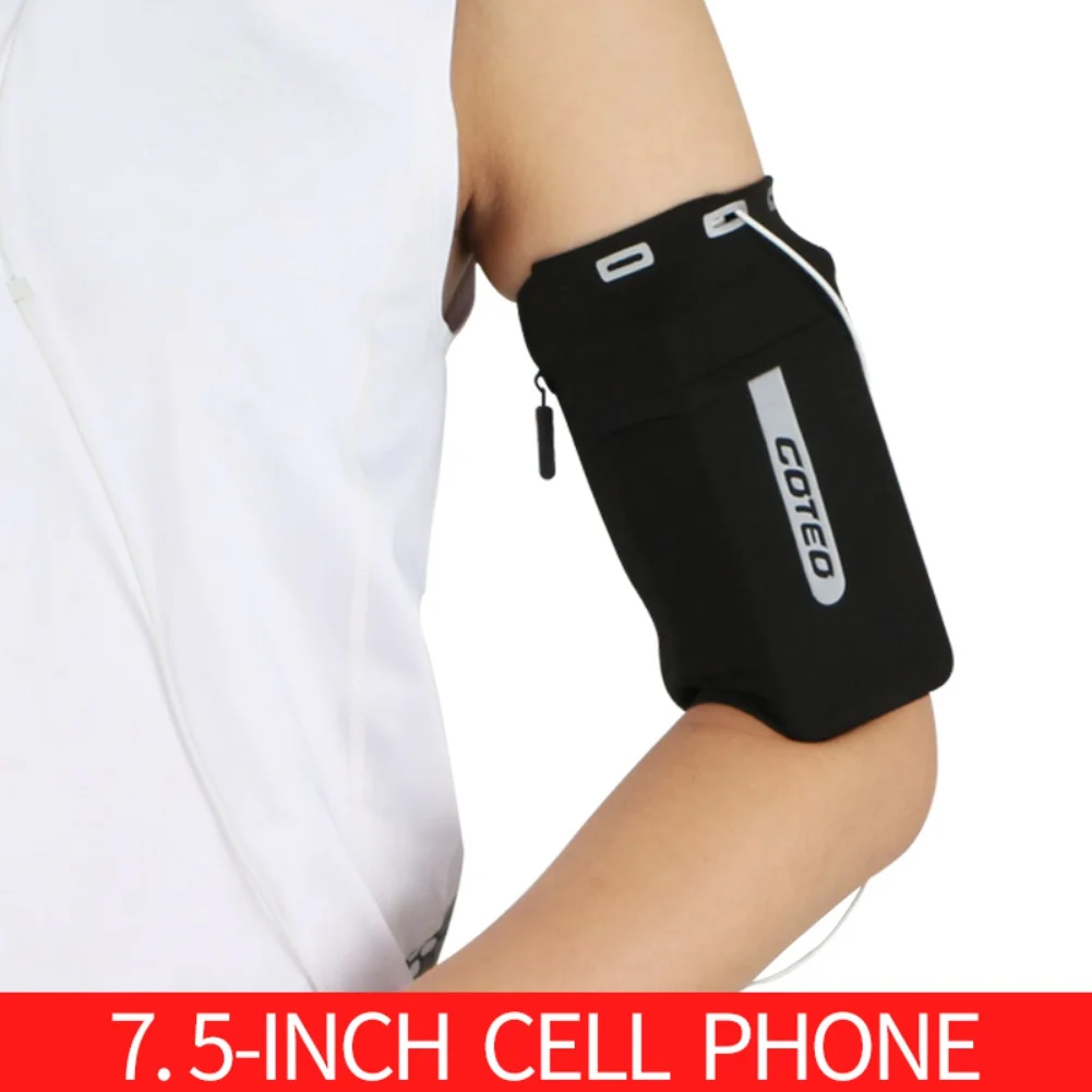 Outdoor Running Arm Band Mobile Phone Bag Men Women Universal Sports Phone Bag Arm Sleeves Fitness Armband Reflective Wrist Bag