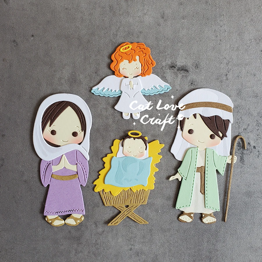 Catlove يسوع عيد الميلاد سلسلة المعادن قطع يموت سكرابوكينغ Stencil يموت تخفيضات بطاقة صنع DIY بها بنفسك الحرفية النقش يموت جديد ل 2021 #6