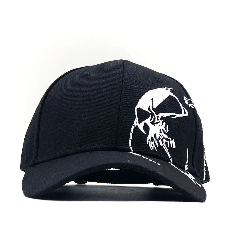 100% Cotton Outdoor Men Baseball Cap Skull Embroidery hats sports snapback caps for men women unisex