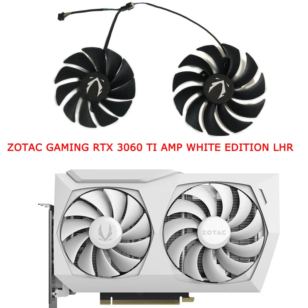 2pcs/Set 95MM CF1010U12S +85MM CF9015H12S,GPU VGA Fan,For ZOTAC GAMING GeForce RTX 3070 Twin Edge,For ZT-A30700E-10P