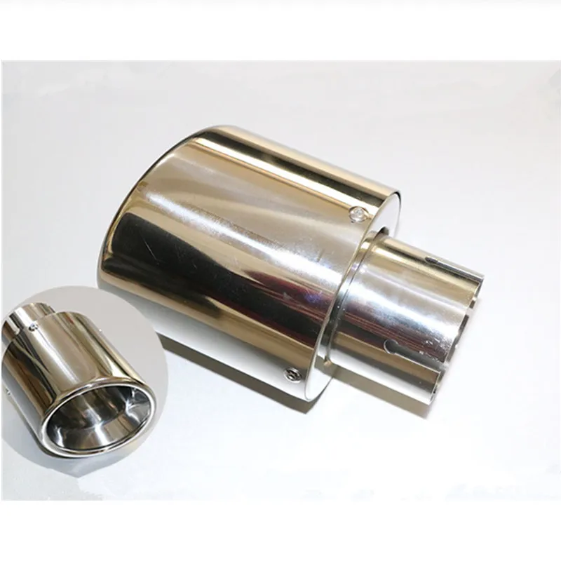Newest Style   stainless steel universal exhaust system end pipe+car exhaust tip 1 piece