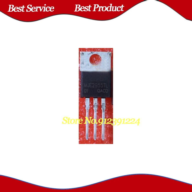الأصلي MJE2955T TO220 في الأوراق المالية ، 20 قطعة لكل مجموعة ، جديد