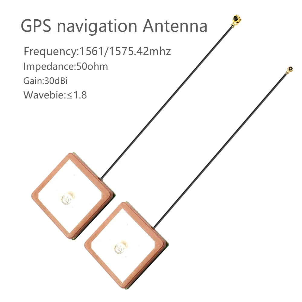 GPS Passive Built-in Ceramic SMD Vehicle 1561-1575.42Mhz Omnidirectional Car Navigation Module Positioning  RF1.13MM MHF Antenna