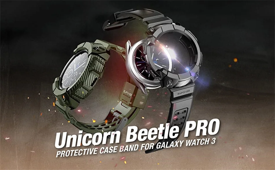 For Samsung Galaxy Watch 3 Case 45mm (2020) SUPCASE UB Pro Rugged Protective Cover with Strap Bands For Samsung Galaxy Watch 3
