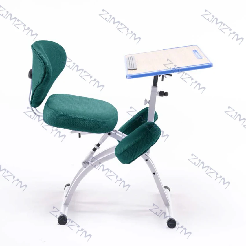 YDM-1458-1 Adjustable Desktop Tablet Training Chair With Writing Board Adjustable Height Angle Lifting Chair With Mesh Backrest