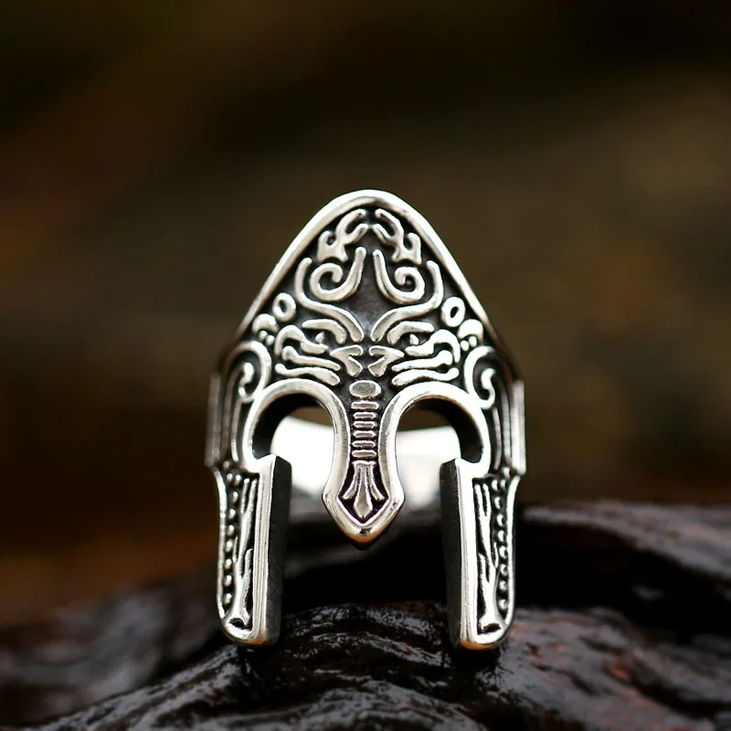 BEIER stainless steel unique knight Egyptian soldier Warrior Ring  Totem personality vintage awasome Punk Rock jewelry BR8-772