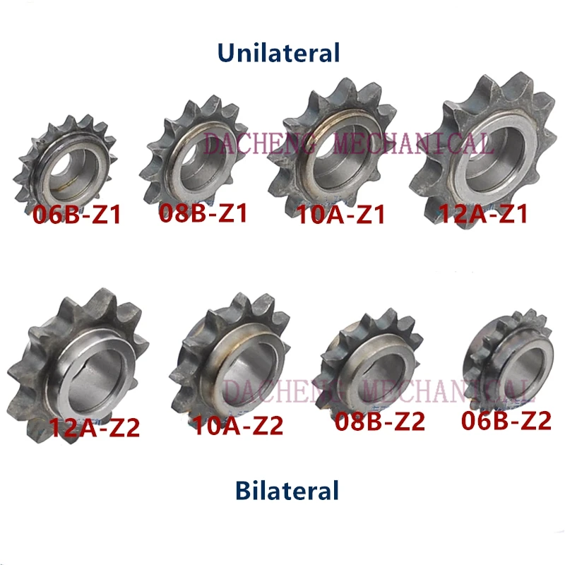 4 points idler 08B Double Single Bearing Idler Sprockets Drive Chain Sprocket Gear Wheel 12/13/14/15/16/17/18/19/20/21 Teeth