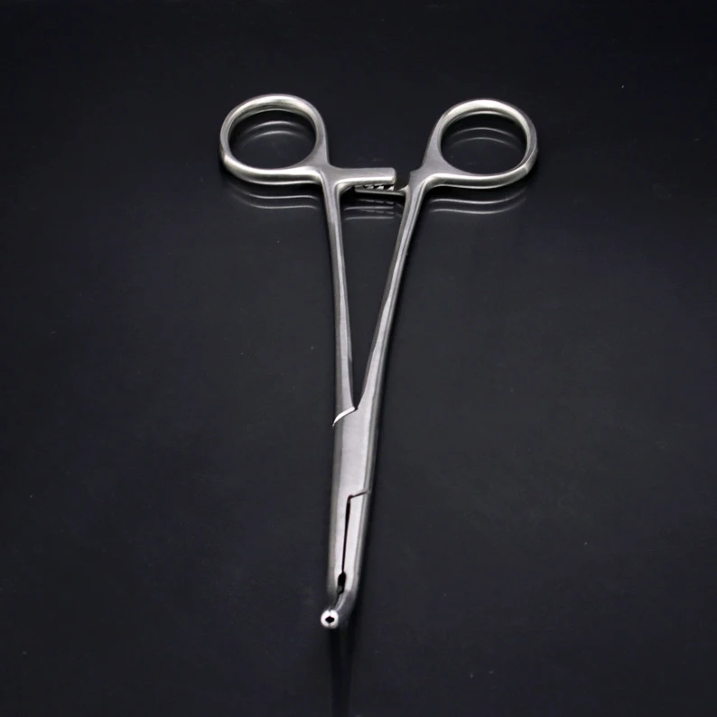 

For 1PCS Guide Wire Guide Forceps Tracheotomy Intubation Package Supporting The Use Of a Holed Catheter Guide Forceps