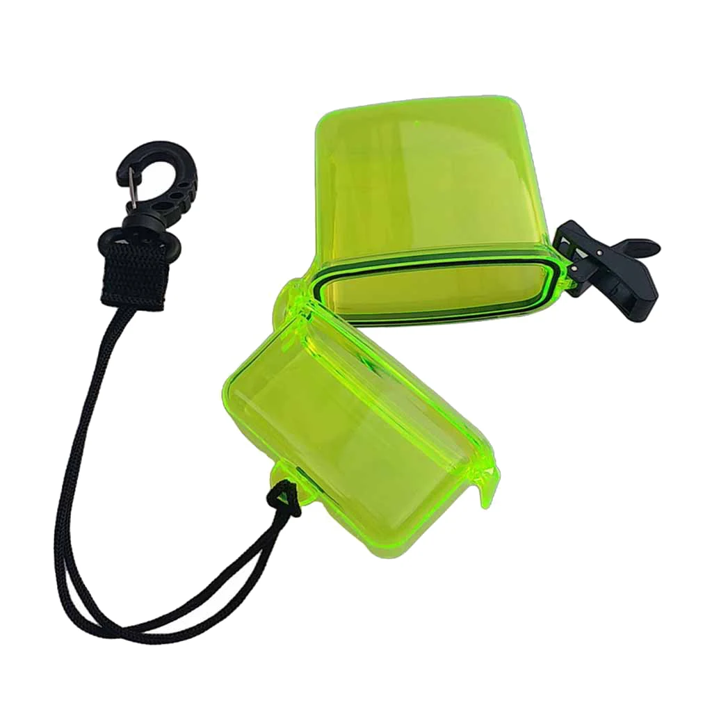 2Pcs Surf Scuba Diving Waterproof Dry Box Case for Money, ID Cards, License Keys for Swimming