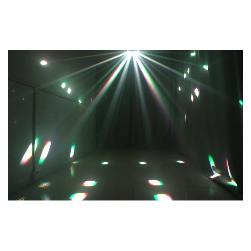 New Arrived LED Double-Layer Butterfly Light With Laser Effect DMX Control For Disco Dj Pub Wedding Party Stage Effect Light