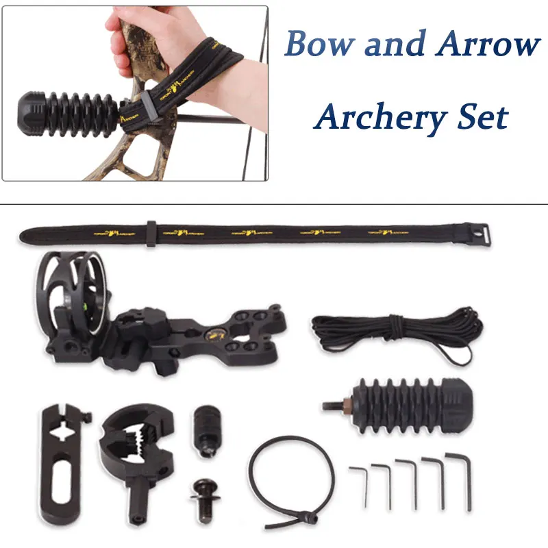 Mise à niveau ChlorBow Sight, stabilisateur de tir à l'arc, assistance de flèche, sangle de poignet tressée, anneau en D, accessoires d'arc de chasse