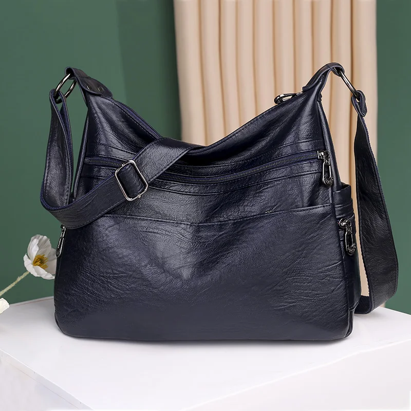 2021 Soft Women Messenger Bags Totes Luxury Designer Crossbody Bags High capacity For Women Fashion Solid color Shoulder Bags