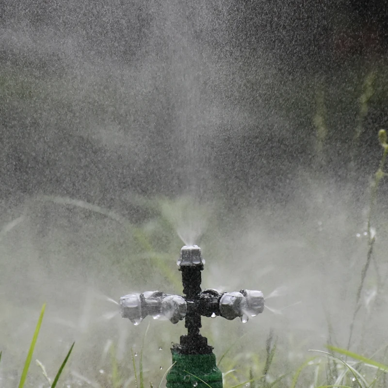 Hängen Multi-düse anti drip beschlagen düse kreuz nebel sprinkler nebel gewächshaus beschlagen einheit Mit Gewinde barbed joint 1set