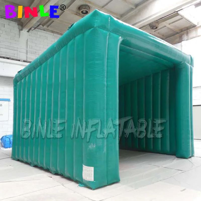 

Custom 5.8m green inflatable golf tent inflatable projector tent simulator shooting sports canopy for outdoor events