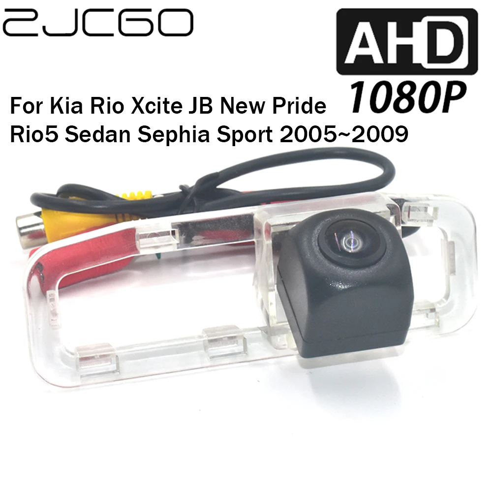 

ZJCGO Car Rear View Reverse Backup Parking AHD 1080P Camera for Kia Rio Xcite JB New Pride Rio5 Sedan Sephia Sport 2005~2009