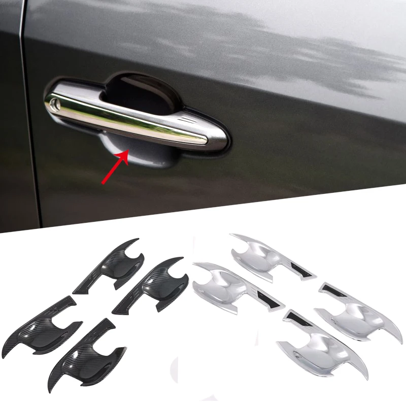 For TOYOTA Rav4 XA50 2019 2020 Decorate Accessories Door Handle Bowl Cover Cup Cavity Trim Insert Catch Molding Garnish