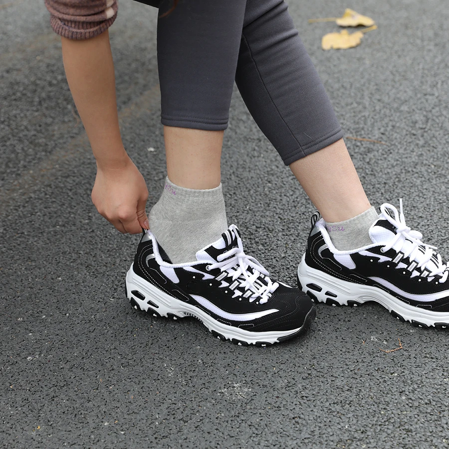 5 Pairs/Box Running Socks Women Casual Ankle Outdoor Cotton Colorful Stripes Breathable Grey White Short Sock Girl Gift Box Pack