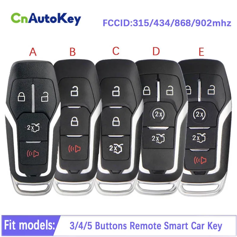 

CN018122 Aftermarket для Ford Fusion Explorer Edge Mustang Mondeo Kuka 2013-2017 M3N-A2C31243300 3/4/5B Remote Smart Key49 Chip