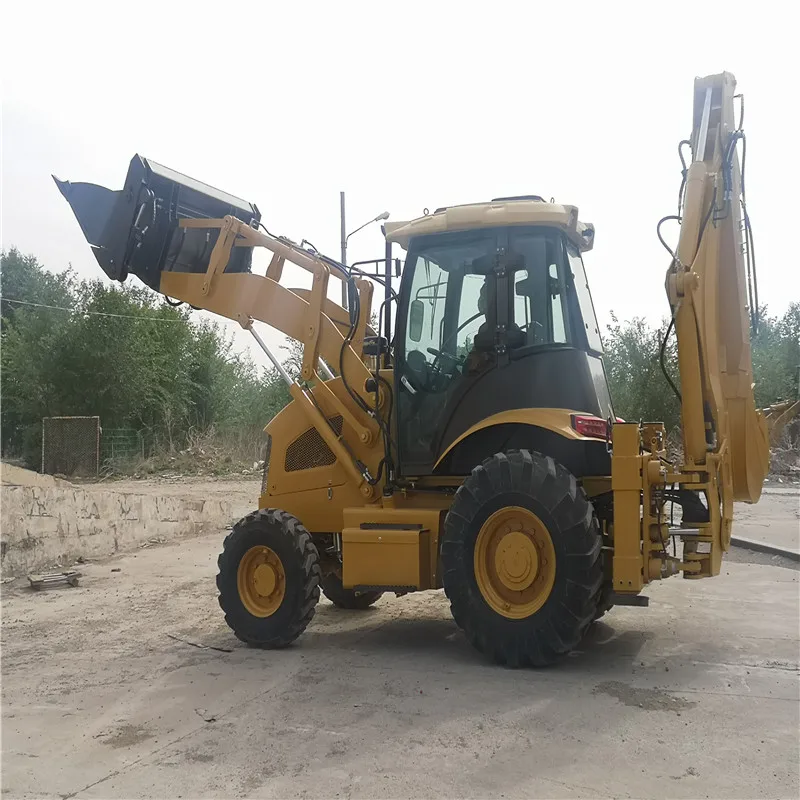 SY747 New Excavation Loading Excavator 4 Wheel Drive Bucket Backhoe Loader