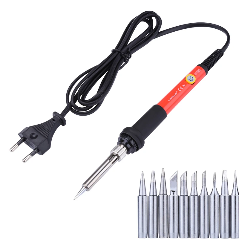 

Adjustable Temperature Electric Soldering Iron 60W 220V 110V Soldering Gun Solder Welding Repair Tools Kit Ferro De Solda