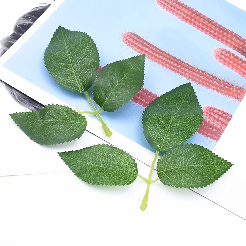 

20/50Pcs Cheap Rose Leaves Artificial Plants Decorative Flowers Wreaths Home Decor Wedding Bridal Accessories Clearance Brooch